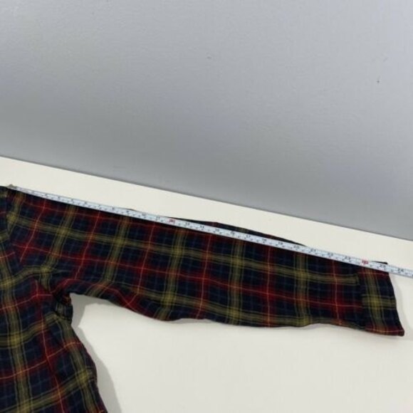 Carbon 2 Cobalt Shirt Mens Size‎ XL Blue Red Yellow Button Up Plaid Lightweight - Picture 8 of 12